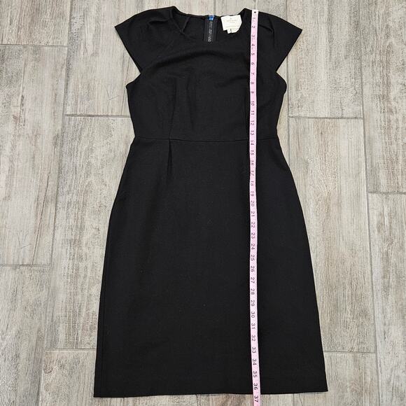 Kate Spade New York Ivie Pleated Stretch Sheath Dress Women’s 6 Black LBD - Picture 7 of 13